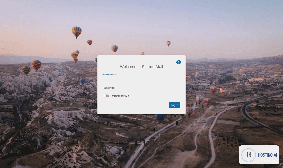 صفحهی ورود به وبمیل SmarterMail